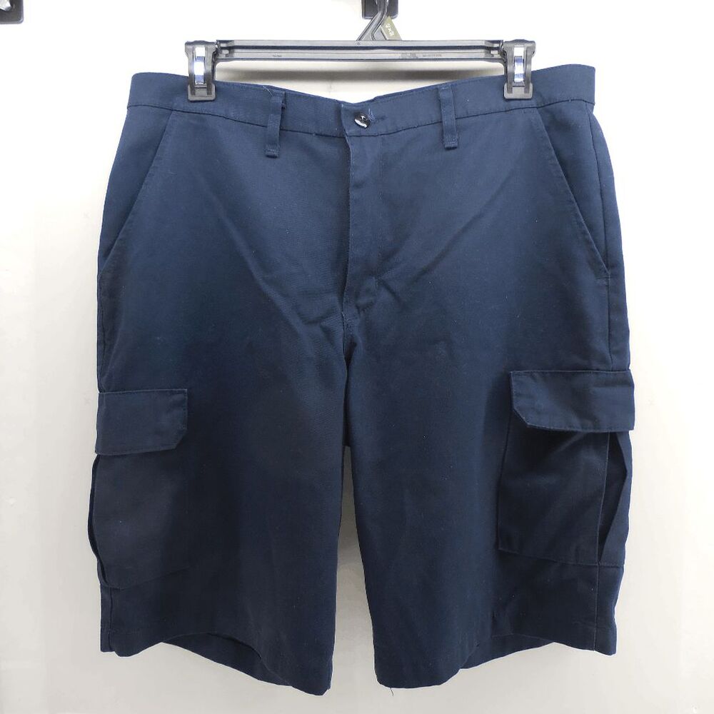 Vintage Red Kap Dark Navy Cargo Shorts Size 36W Work Shorts Work Wear Hevy Short